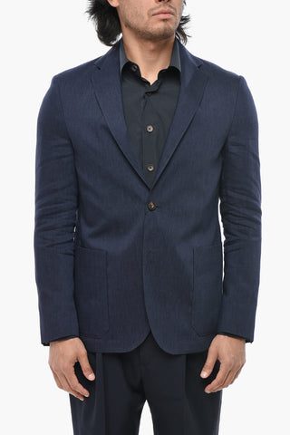 Linen-Blend Unlined Blazer SPORTSWEAR