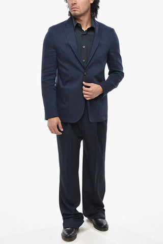 Ungefütterter Blazer SPORTSWEAR aus Leinenmischung