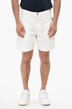 Shorts THE POLO DUNGAREE Relaxed Fit ad Orlo Sfrangiato