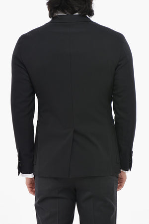 Virgin Wool Suit with Classic Lapel