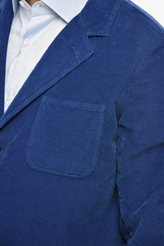 Jacke Aus Geripptem Velours Mit Aufgesetzten Taschen