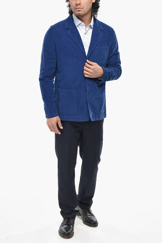 Jacke Aus Geripptem Velours Mit Aufgesetzten Taschen