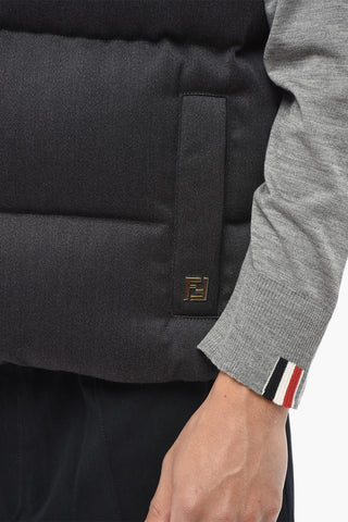 Virgin Wool Sleeveless Down Jacket