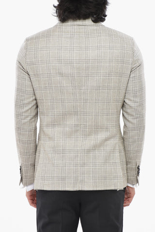 Blazer Sfoderato GATE in Lana Vergine District Check