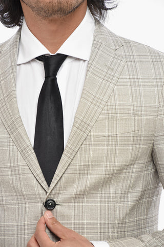 Virgin Wool Unlined Blazer GATE District Check