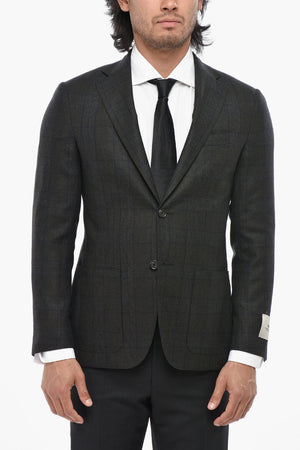 CC COLLECTION Wool-Blend District Check Blazer REFINED