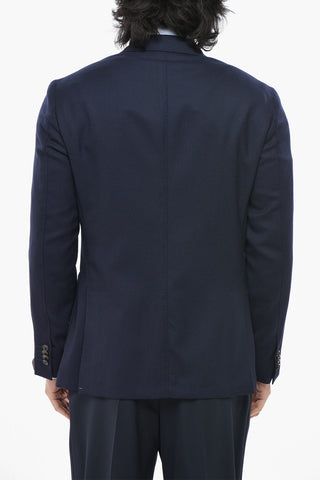 Virgin Wool Twill Blazer GATE With Patch Pockets