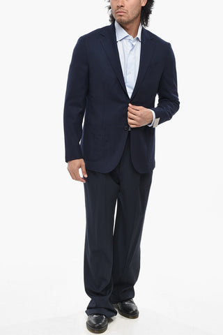 Virgin Wool Twill Blazer GATE With Patch Pockets