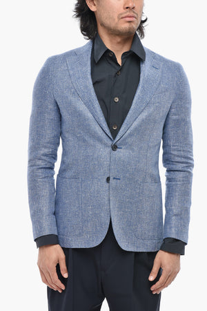 CC COLLECTION Linen-Blend Unlined Blazer REWARD