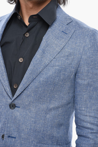 CC COLLECTION Linen-Blend Unlined Blazer REWARD