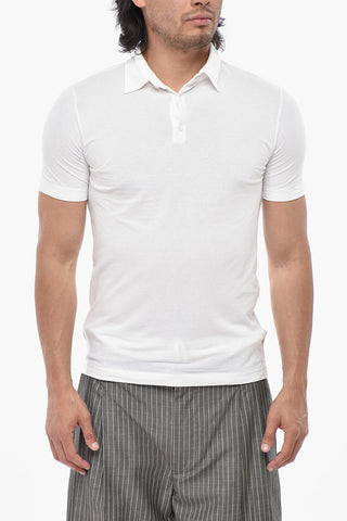 Solid Cotton Polo Shirt