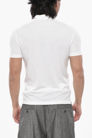 Solid Cotton Polo Shirt