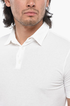 Poloshirt aus Baumwolle in Uni
