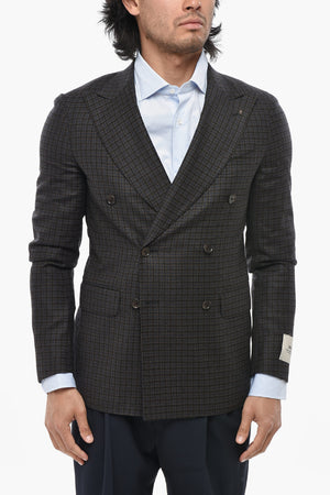 CC COLLECTION Double-Breasted Blazer RETAILORED With Gingham Pattern