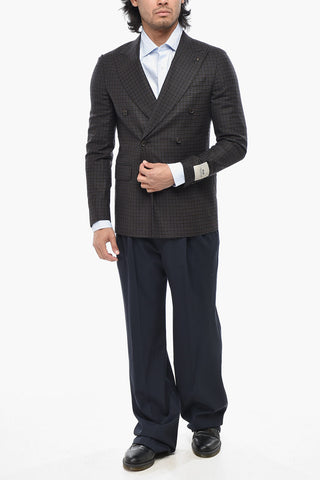 CC COLLECTION Zweireihiger Blazer RETAILORED Mit Gingham-Muster