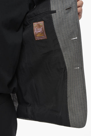 Linen-Blend Blazer With 3 Buttons And Flap Pockets