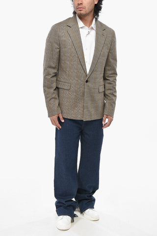 Cotton-Blend Blazer MAFFRETT With District Check Pattern And Flap Pockets