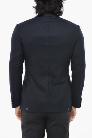 CC COLLECTION Virgin Wool Hopsack Blazer REFINED