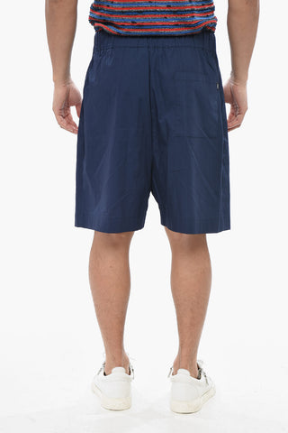 Baggy-Baumwollshorts Mit Elastischem Bund