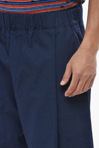 Baggy-Baumwollshorts Mit Elastischem Bund
