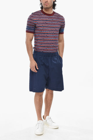 Baggy-Baumwollshorts Mit Elastischem Bund