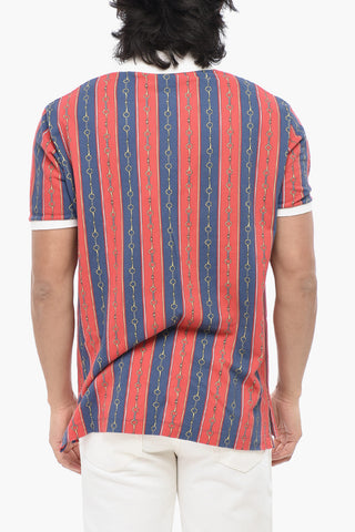 Two-Button Polo With All-Over Iconic Pattern