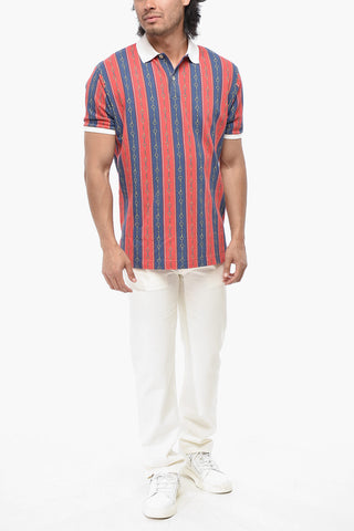 Two-Button Polo With All-Over Iconic Pattern