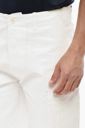 Coated Cotton Cargo Shorts