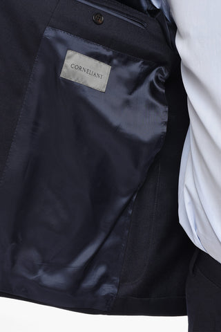Double-Breasted Virgin Wool Suit with Double Vent