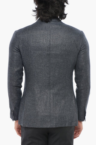 CC COLLECTION Blazer in Misto Lino REFINED con Tasche a Toppa