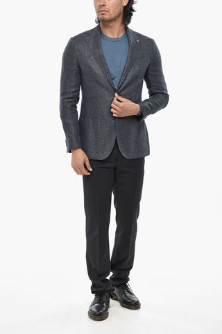 CC COLLECTION Blazer in Misto Lino REFINED con Tasche a Toppa