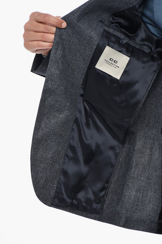 CC COLLECTION Blazer in Misto Lino REFINED con Tasche a Toppa