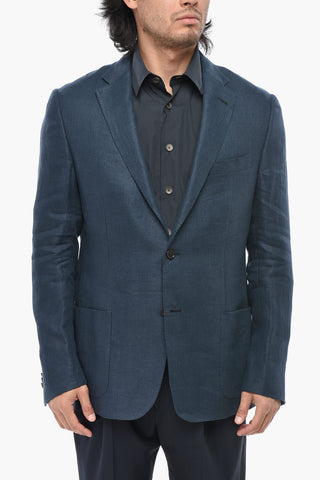 Ungefütterter Blazer GATE aus reinem Leinen