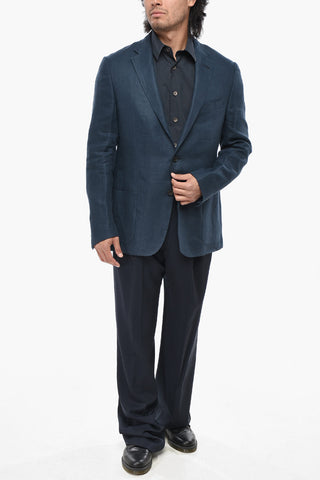 Ungefütterter Blazer GATE aus reinem Leinen