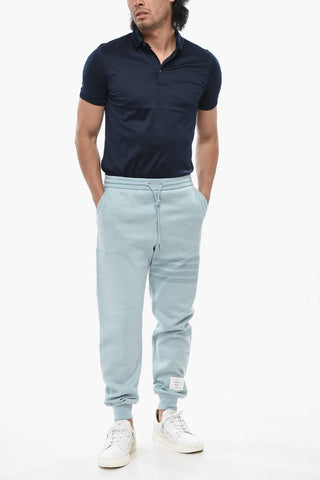 Lightweight Cotton Joggers with Branded Patch