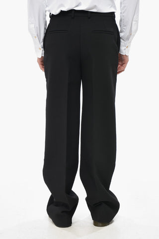 Hose Mit 4 Taschen Aus Wolle Und Verdecktem Verschluss