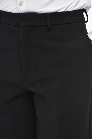 Wool 4-Pocket Trousers With Hidden Closure
