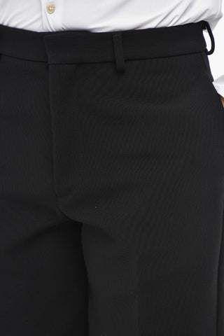 Hose Mit 4 Taschen Aus Wolle Und Verdecktem Verschluss