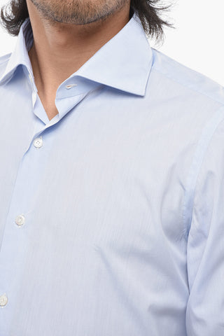 Cotton Poplin Shirt EDUARDO With French Collar