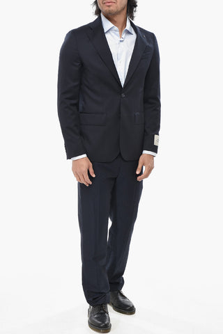 CC COLLECTION Giacca in Lana Vergine Due Spacchi Revers Classico