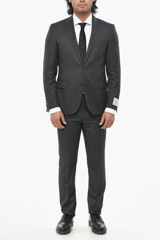 CC COLLECTION Virgin Wool Suit RIGHT Bird's Eye