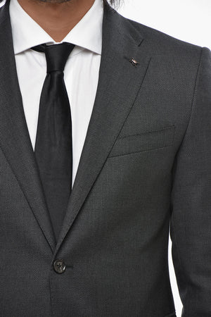 CC COLLECTION Virgin Wool Suit RIGHT Bird's Eye