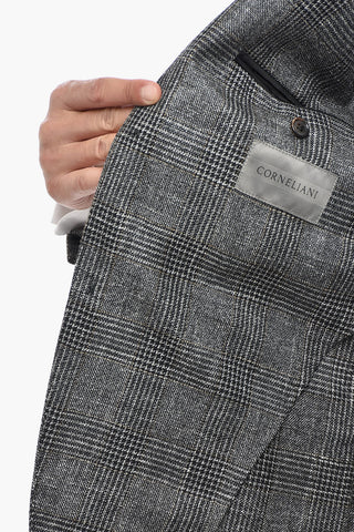 Blazer Sfoderato GATE in Misto Lana District Check