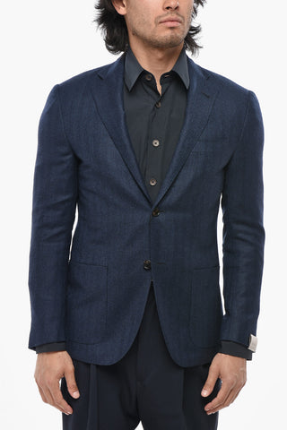 Blazer ACADEMY LIGHT in Lana Vergine Herringbone