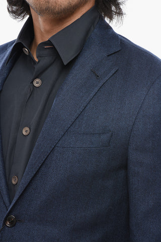 Blazer ACADEMY LIGHT in Lana Vergine Herringbone