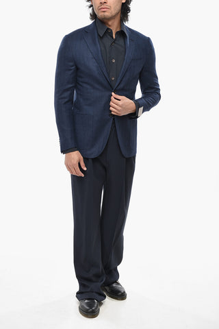 Blazer ACADEMY LIGHT in Lana Vergine Herringbone