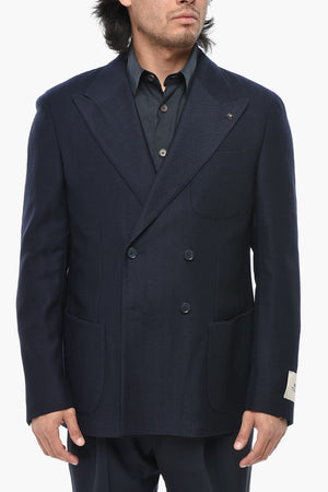CC COLLECTION Stretch Wool Double-Breasted Blazer RETAILORED