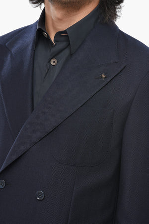 CC COLLECTION Stretch Wool Double-Breasted Blazer RETAILORED
