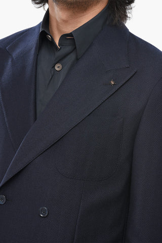 CC COLLECTION 스트레치 울 더블브레스트 블레이저 RETAILORED