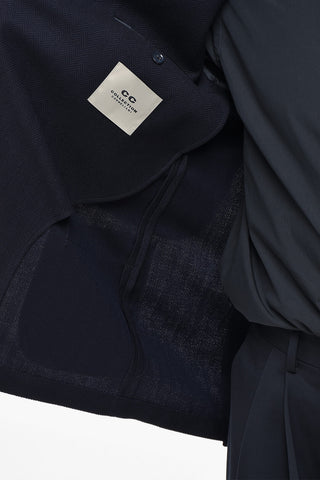 CC COLLECTION 스트레치 울 더블브레스트 블레이저 RETAILORED